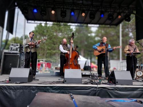Art Stevenson and Highwater perform at the Saloon Stage at Blue Ox 2024