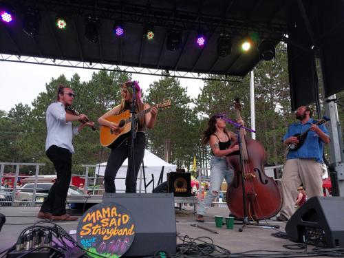 Mama Said String Band perform at the Saloon Stage at Blue Ox 2024