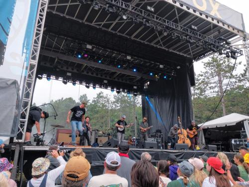 Pert Near Sandstone perform at the Main Stage at Blue Ox 2024