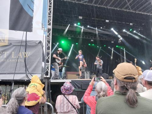 Pert Near Sandstone perform at the Main Stage at Blue Ox 2024