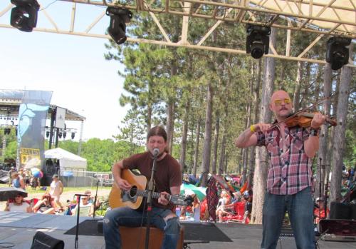 Joseph Huber and his band play the Saloon Stage at Blue Ox 2017
