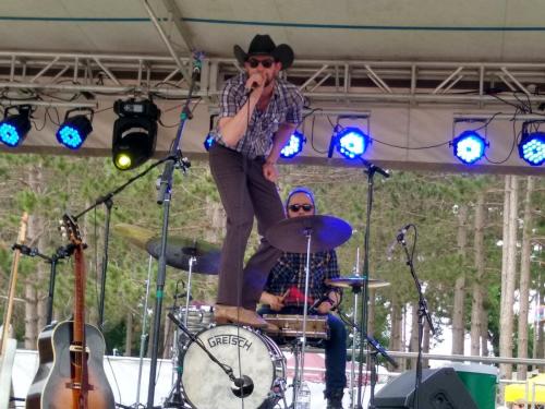 Ryan Necci and Buffalo Gospel performs the Saloon Stage at Blue Ox 2018