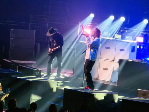 Bush at Fiserv Forum; photo by Joshua M. Miller