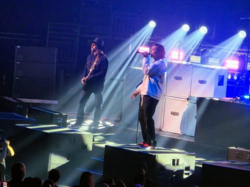 Bush at Fiserv Forum; photo by Joshua M. Miller