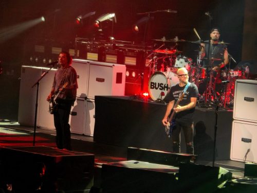 Bush at Fiserv Forum; photo by Joshua M. Miller