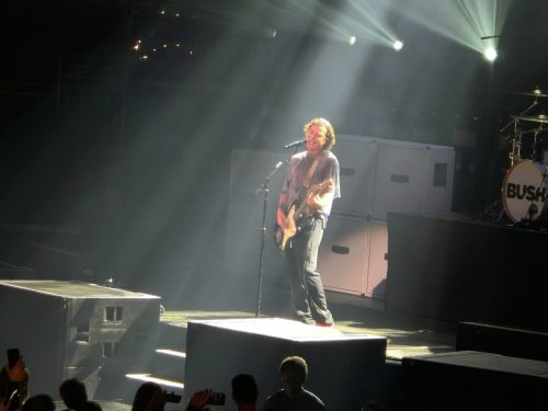 Bush at Fiserv Forum; photo by Joshua M. Miller