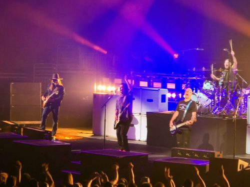 Bush at Fiserv Forum; photo by Joshua M. Miller